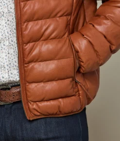 Lucchese Men's Leather Puffer Jacket* Outerwear