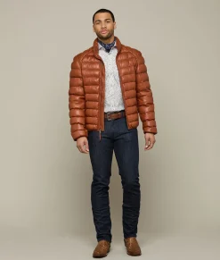 Lucchese Men's Leather Puffer Jacket* Outerwear