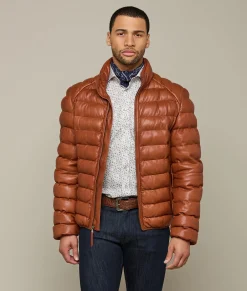 Lucchese Men's Leather Puffer Jacket* Outerwear