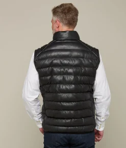 Lucchese Men's Leather Puffer Vest* Outerwear