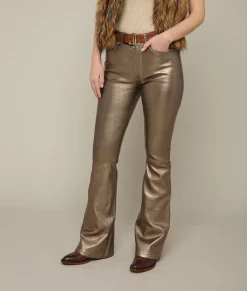 Lucchese Micro Flare Leather Leggings*Women Bottoms