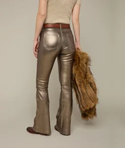 Lucchese Micro Flare Leather Leggings*Women Bottoms