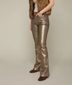 Lucchese Micro Flare Leather Leggings*Women Bottoms