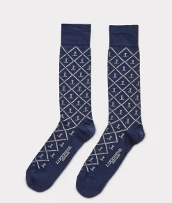 Lucchese Mirrored-L Dress Sock* Socks