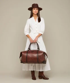 Lucchese Ostrich Duffle - Large*Women Travel|Travel