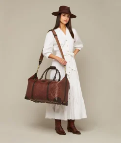Lucchese Ostrich Duffle - Large*Women Travel|Travel