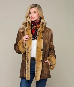 Lucchese Oxidized Leather Jacket*Women Furs|Outerwear