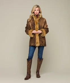 Lucchese Oxidized Leather Jacket*Women Furs|Outerwear