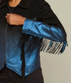 Lucchese Pearlized Fringe Jacket*Women Outerwear