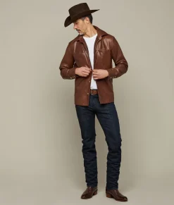 Lucchese Perforated Lightweight Lambskin Jacket* Outerwear
