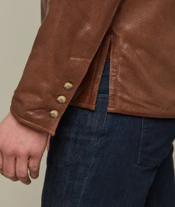 Lucchese Perforated Lightweight Lambskin Jacket* Outerwear