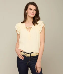 Lucchese Phoebe Ruffle Blouse*Women Tops