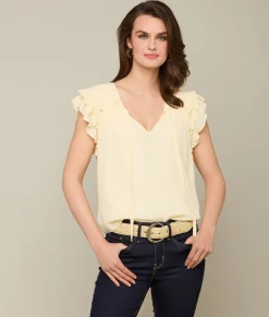 Lucchese Phoebe Ruffle Blouse*Women Tops