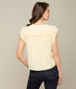 Lucchese Phoebe Ruffle Blouse*Women Tops