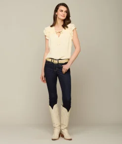 Lucchese Phoebe Ruffle Blouse*Women Tops
