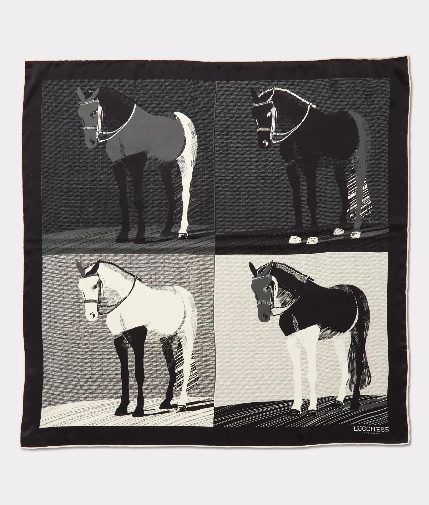 Lucchese Quarter Horse Silk Scarf*Women Scarves
