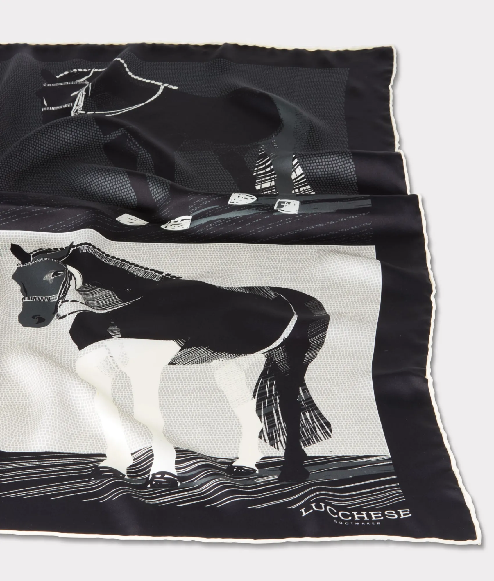 Lucchese Quarter Horse Silk Scarf*Women Scarves