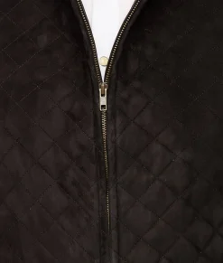 Lucchese Quilted Suede Vest* Outerwear