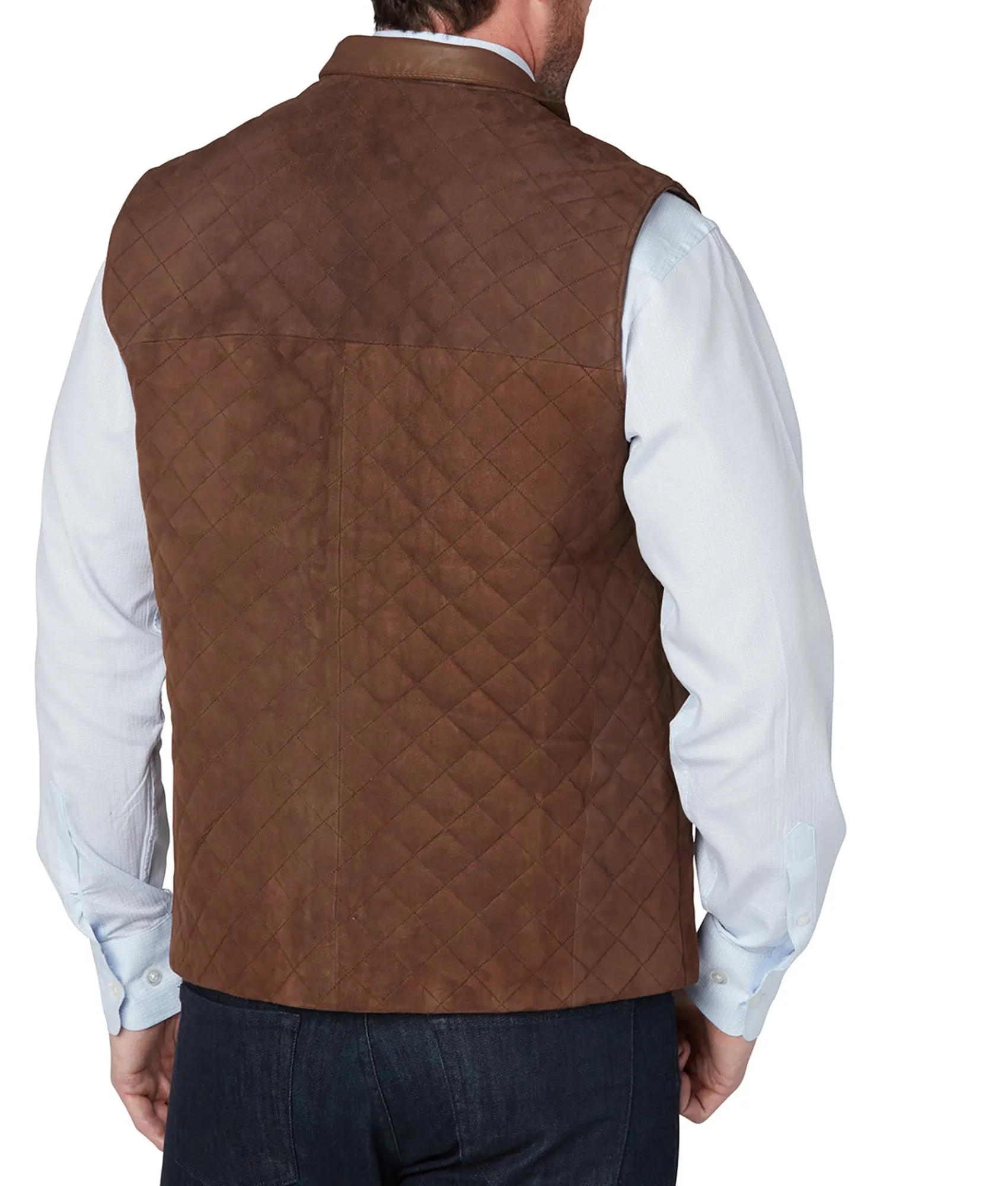 Lucchese Quilted Suede Vest* Outerwear