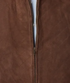 Lucchese Quilted Suede Vest* Outerwear