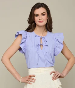 Lucchese Quinn Ruffle Sleeve Top*Women Tops