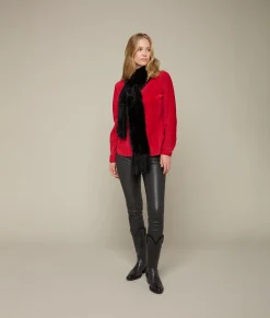 Lucchese Rabbit Fur Scarf*Women Scarves