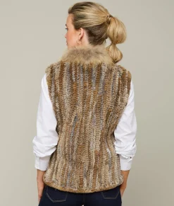 Lucchese Rabbit Fur Vest*Women Furs|Outerwear