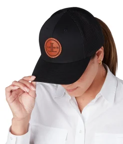 Lucchese Round Leather Patch Cap*Women Headwear|Headwear