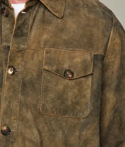 Lucchese Rugged Suede Shacket* Outerwear