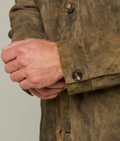 Lucchese Rugged Suede Shacket* Outerwear
