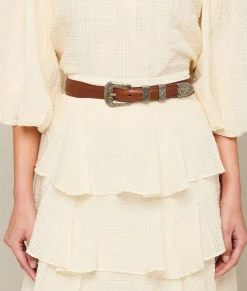 Lucchese Smooth Ranch Hand Tapered*Women Belts