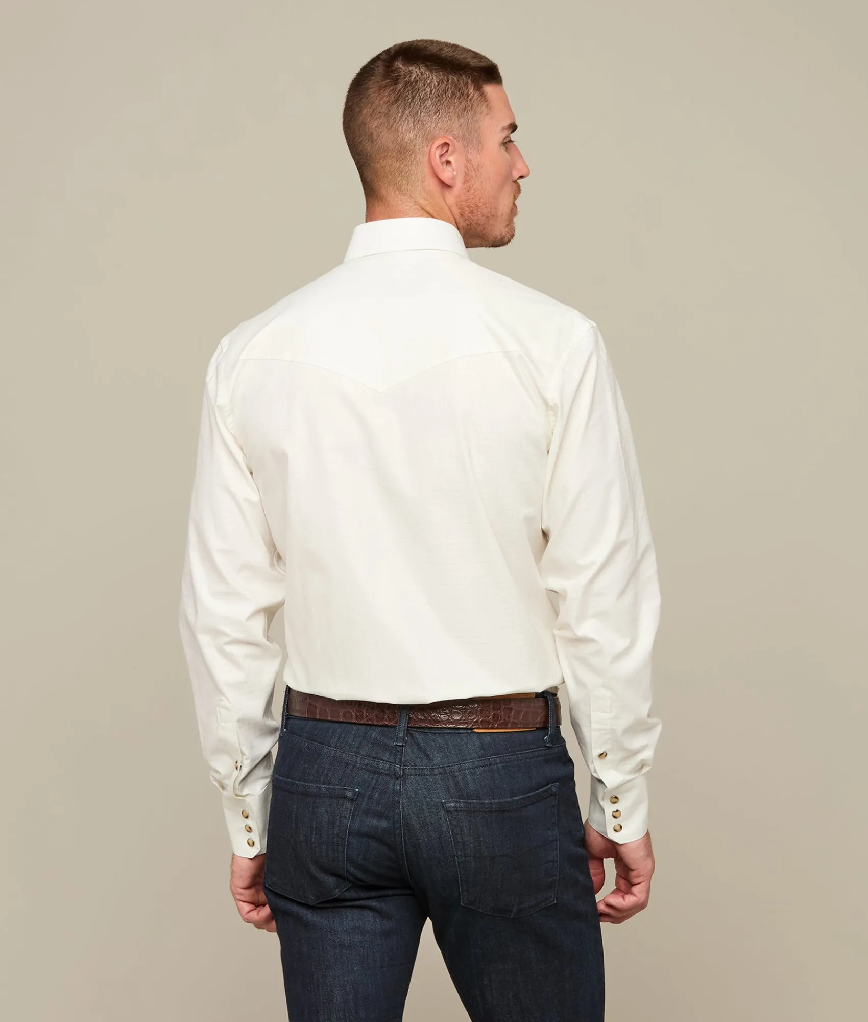 Lucchese Square Dobby Shirt* Tops