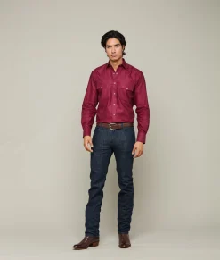 Lucchese Square Dobby Shirt* Tops