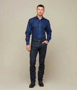 Lucchese Square Dobby Shirt* Tops