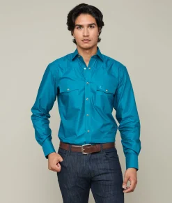 Lucchese Square Dobby Shirt* Tops