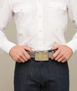 Lucchese Suede Memento Belt* Belts & Belt Accessories