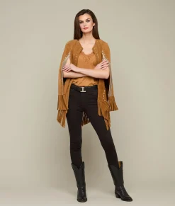 Lucchese Sueded Fringe Cape*Women Capes