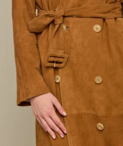 Lucchese Suellen Suede Trench Coat*Women Outerwear