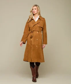 Lucchese Suellen Suede Trench Coat*Women Outerwear