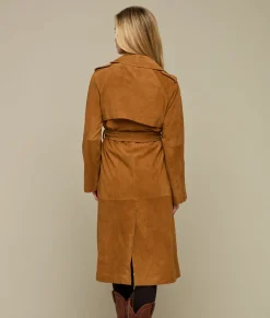 Lucchese Suellen Suede Trench Coat*Women Outerwear