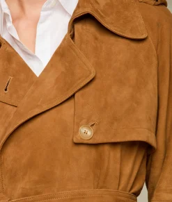 Lucchese Suellen Suede Trench Coat*Women Outerwear