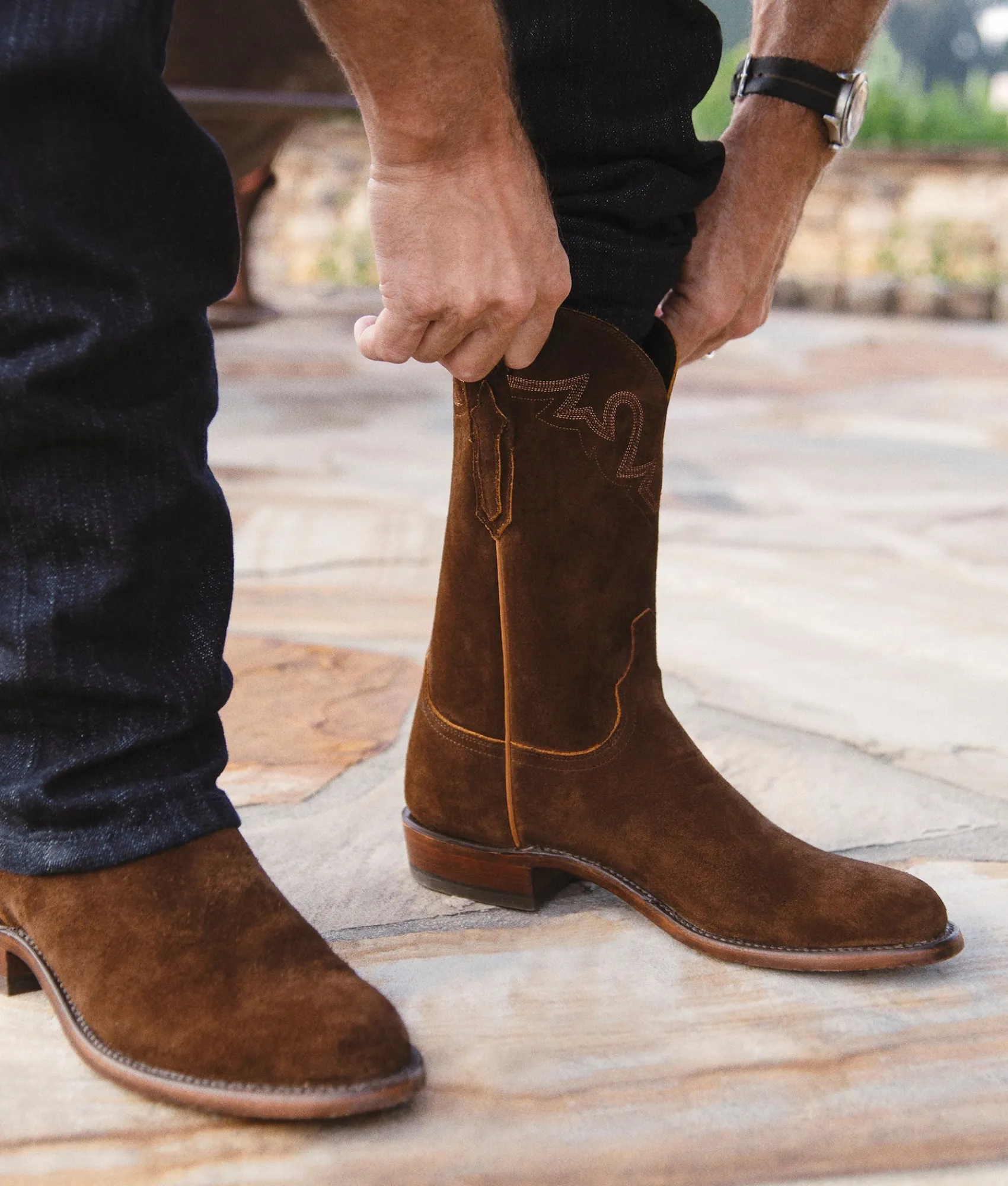 Lucchese Sunset Suede*BOY Roper|Cowboy