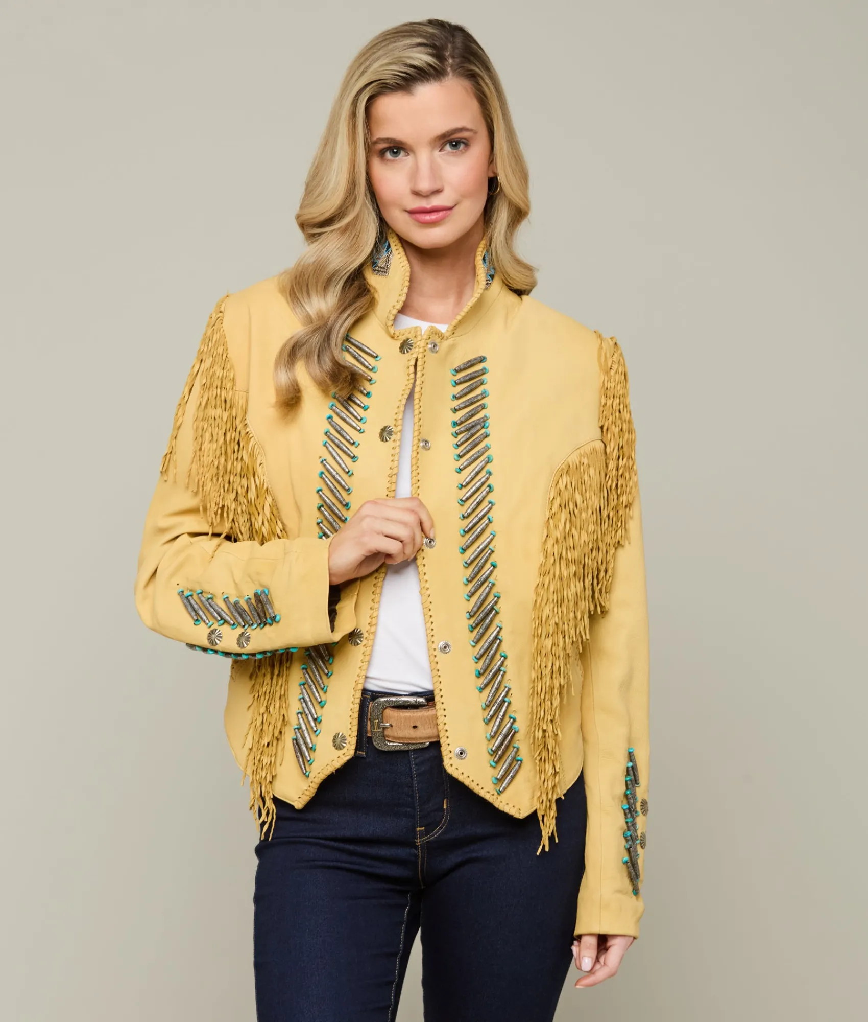 Lucchese Vintage Fringe Jacket*Women Outerwear