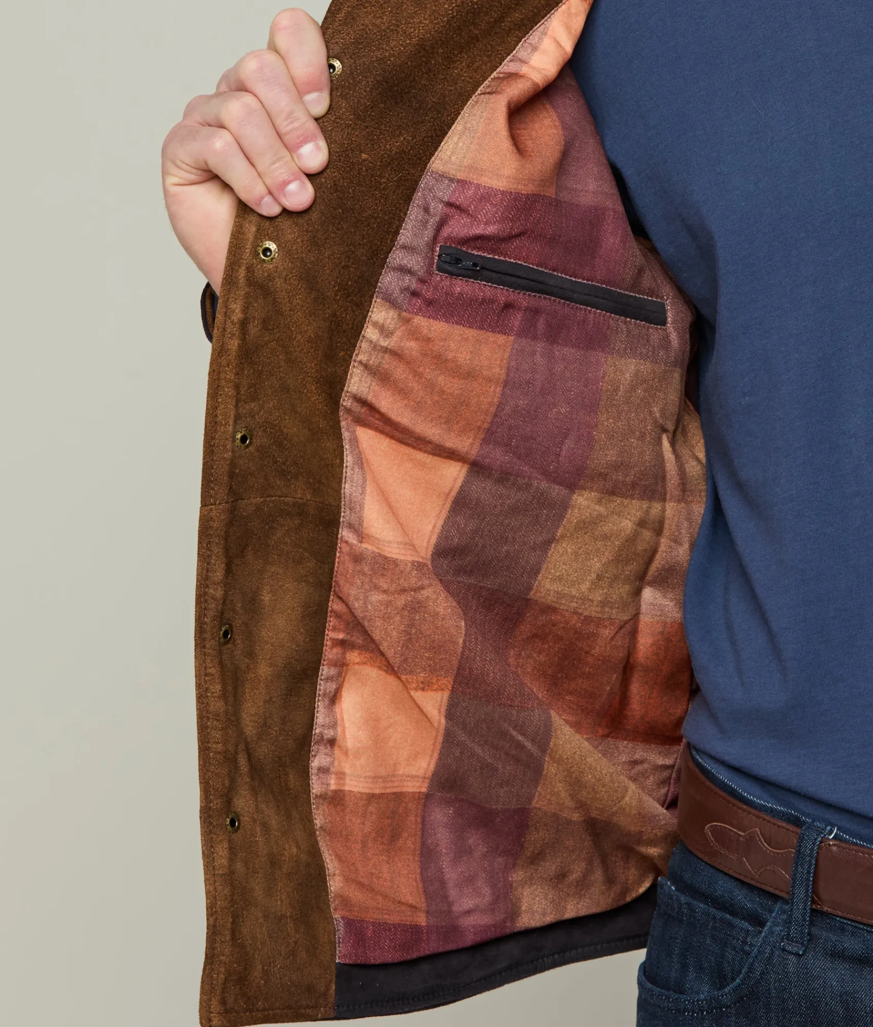 Lucchese Waxed Suede Jacket* Outerwear