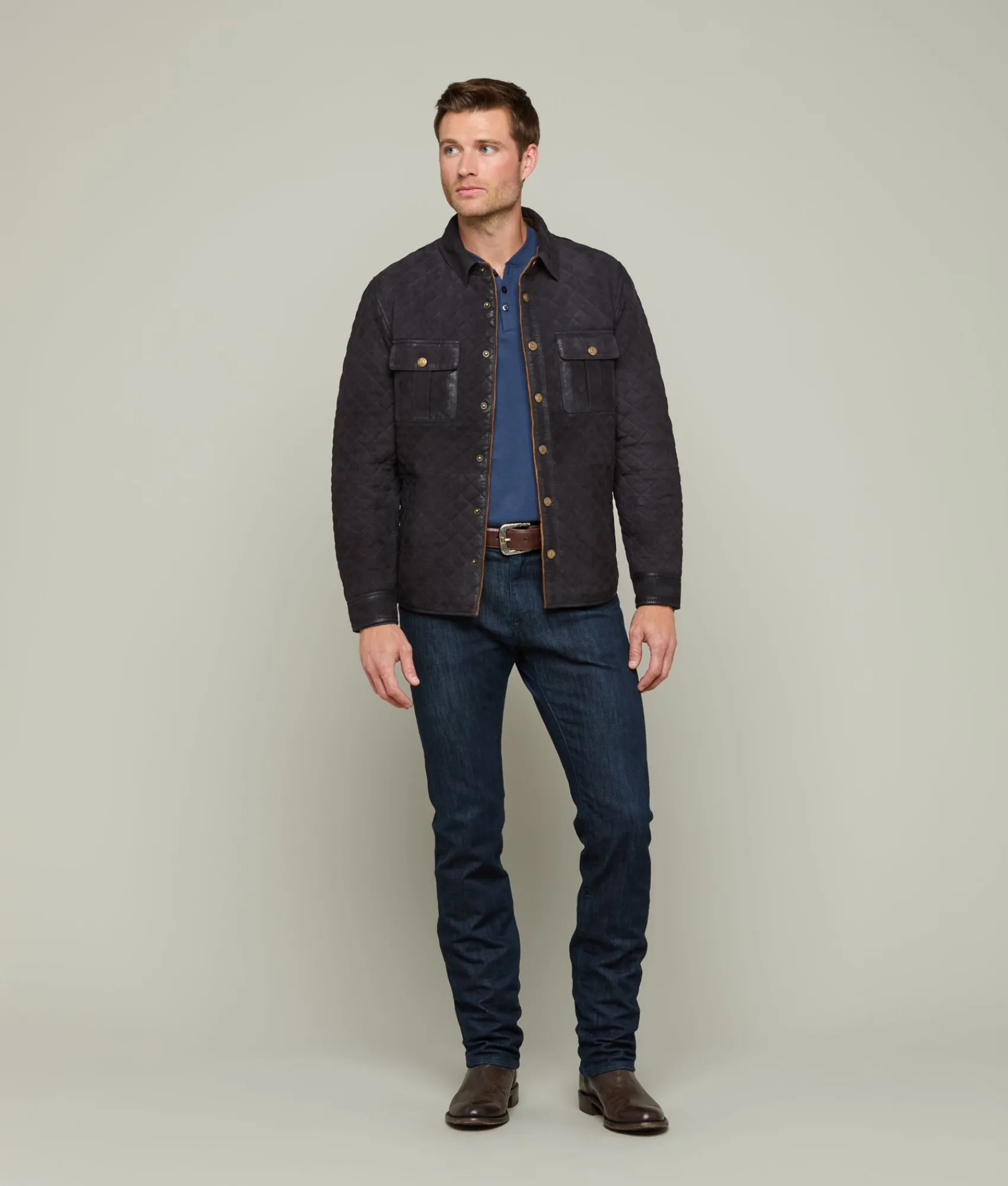 Lucchese Waxed Suede Jacket* Outerwear