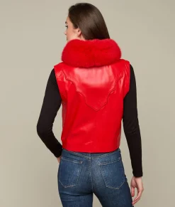 Lucchese Western Fox Vest*Women Furs|Outerwear