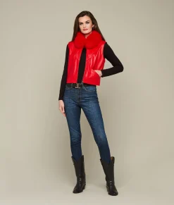 Lucchese Western Fox Vest*Women Furs|Outerwear