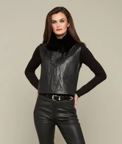 Lucchese Western Fox Vest*Women Furs|Outerwear