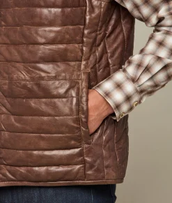 Lucchese Western Yoke Leather Vest* Outerwear
