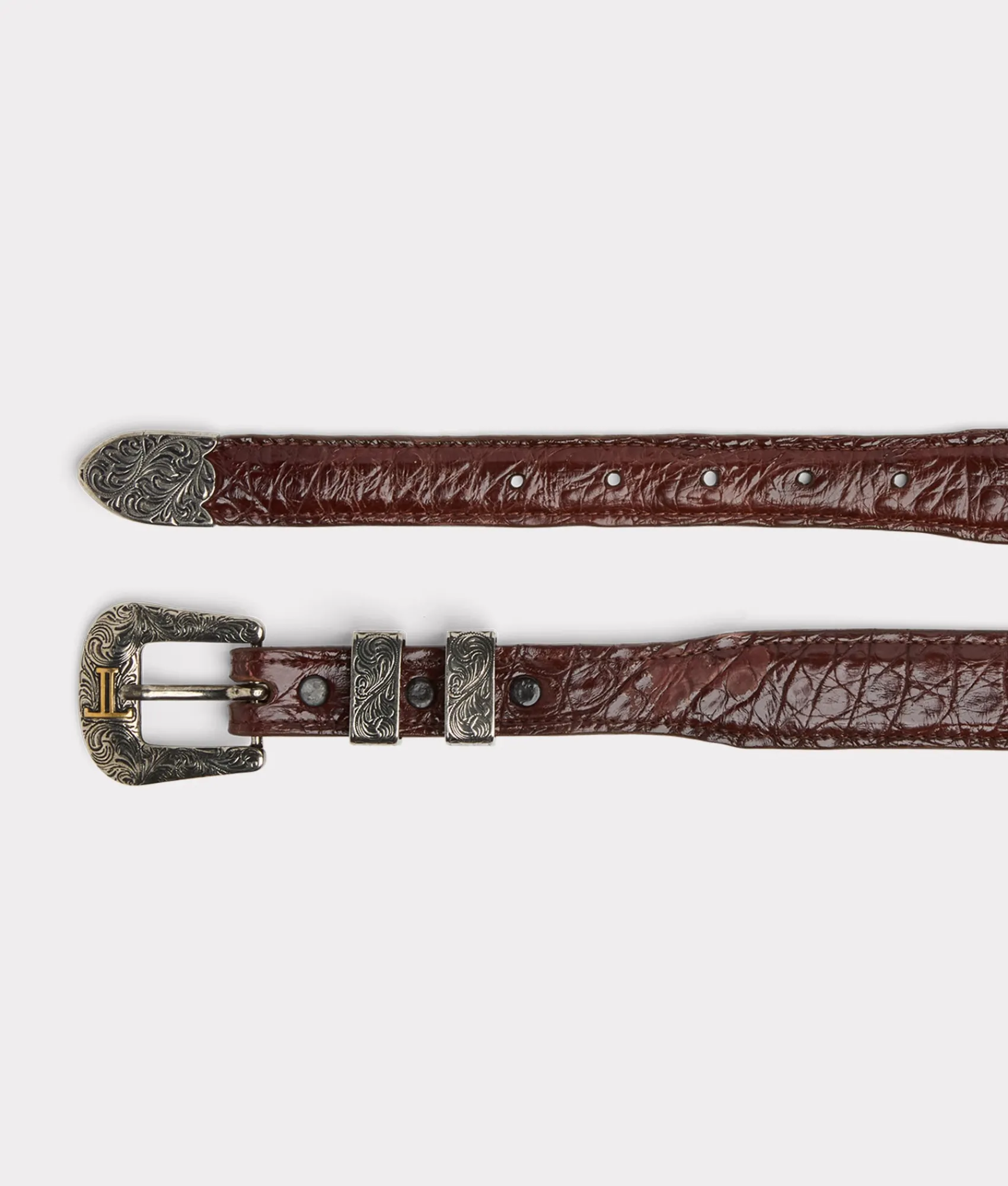 Lucchese Women's Caiman Tapered Belt*Women Belts